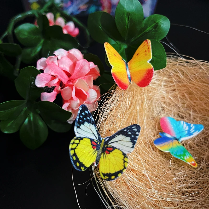 烘焙用纸糯米纸中号蝴蝶冷菜生日蛋糕装饰冷盘烘焙花朵威化纸摆盘