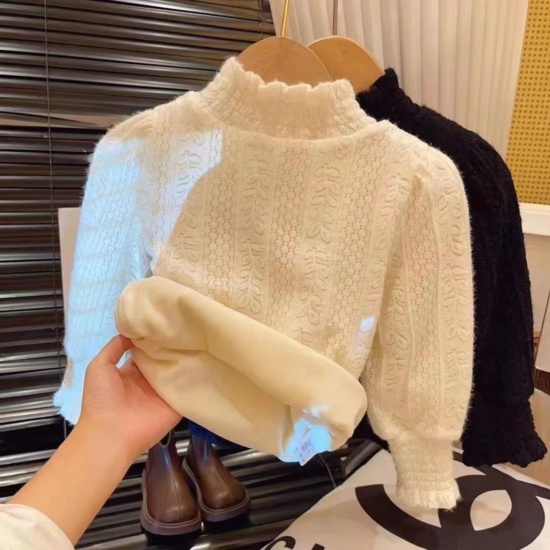 【品牌】女童加绒打底衫冬装新款儿童打底衫长袖T恤韩版洋气网红