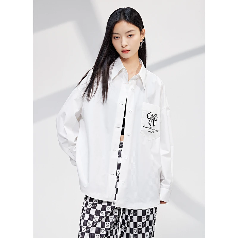 miss COCOON简约衬衫2023春装新款女装爆款时尚oversize宽松上衣
