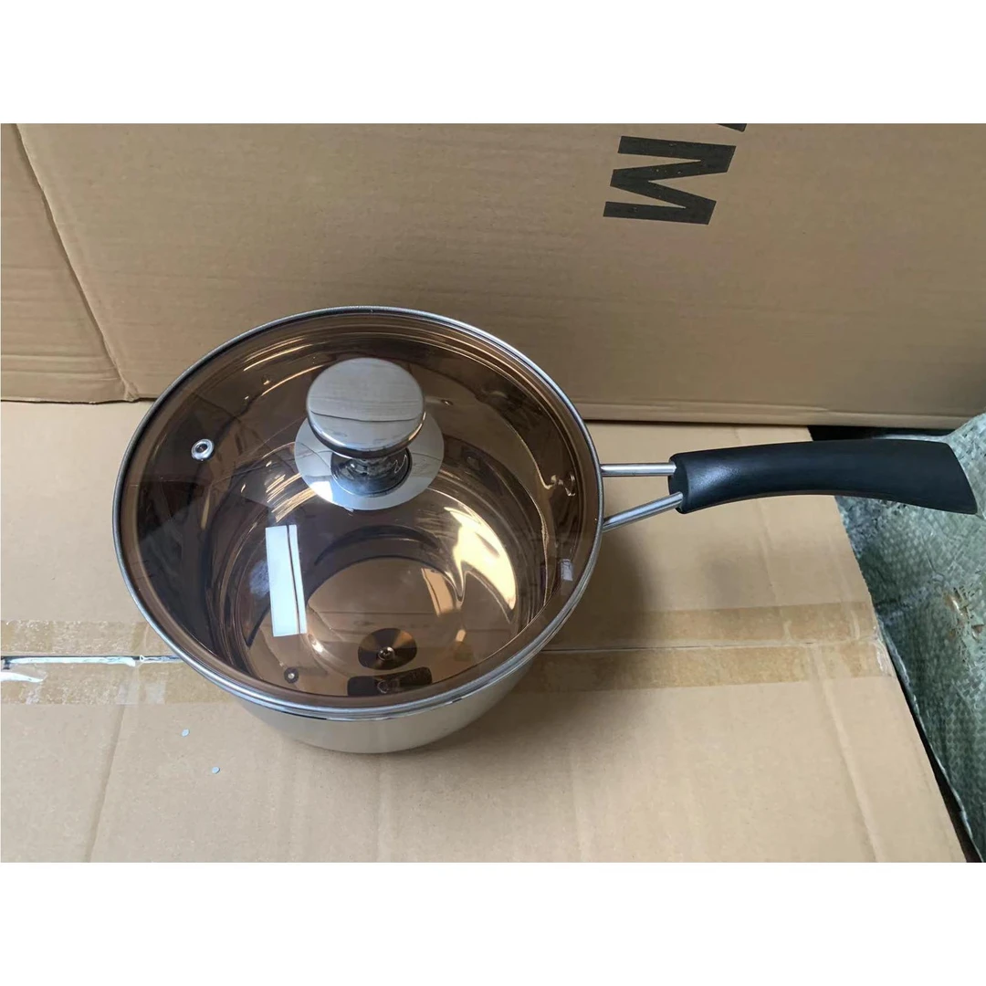 不锈钢加厚304汤锅家用奶锅煮面迷你小锅泡面