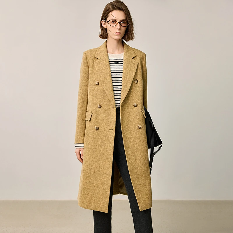 【黄蓉推荐】LILY2024冬新款女装毛呢外套124439FN981