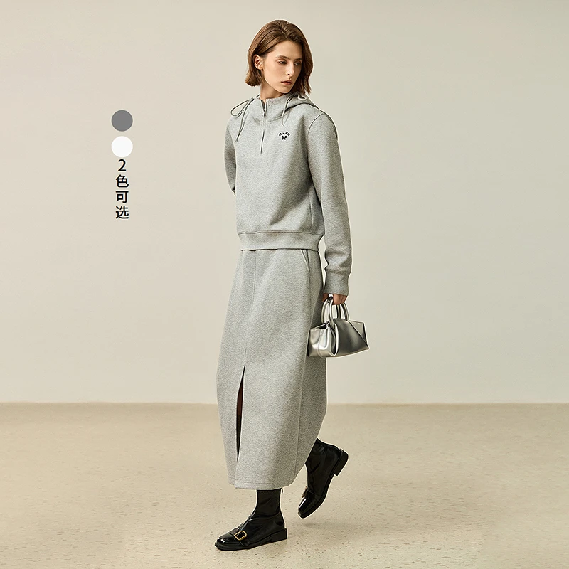 LILY2024冬新款女装卫衣/绒衫124409VW904