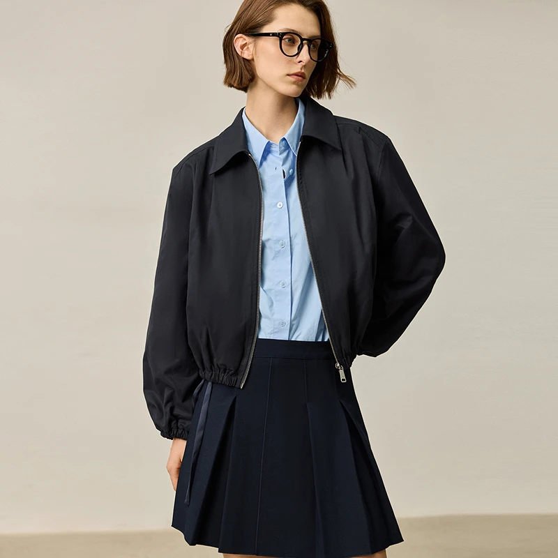 LILY2024秋新款女装短外套124329C3935