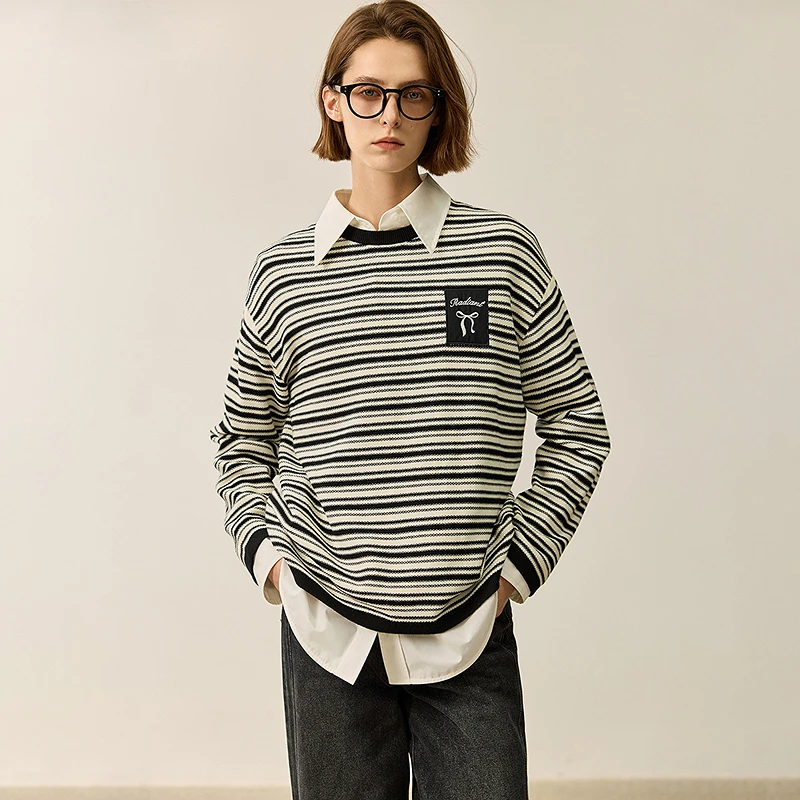 LILY2024冬新款女装毛针织衫124409TK921