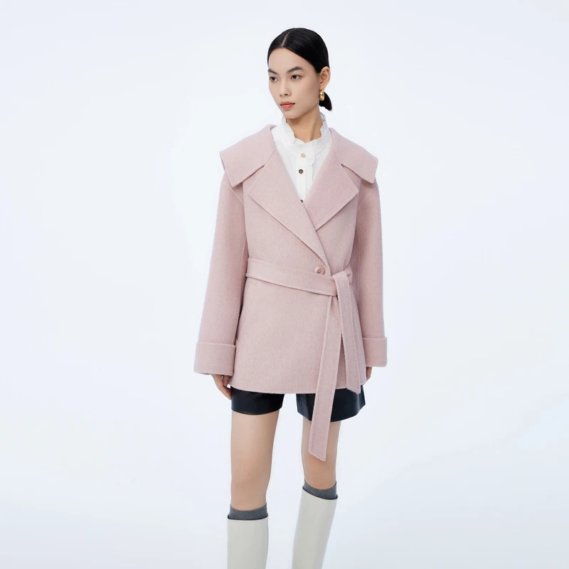 LILY冬新款女装毛呢外套123429FN968