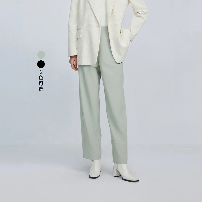 LILY2024春新款女装裤子124129C5918