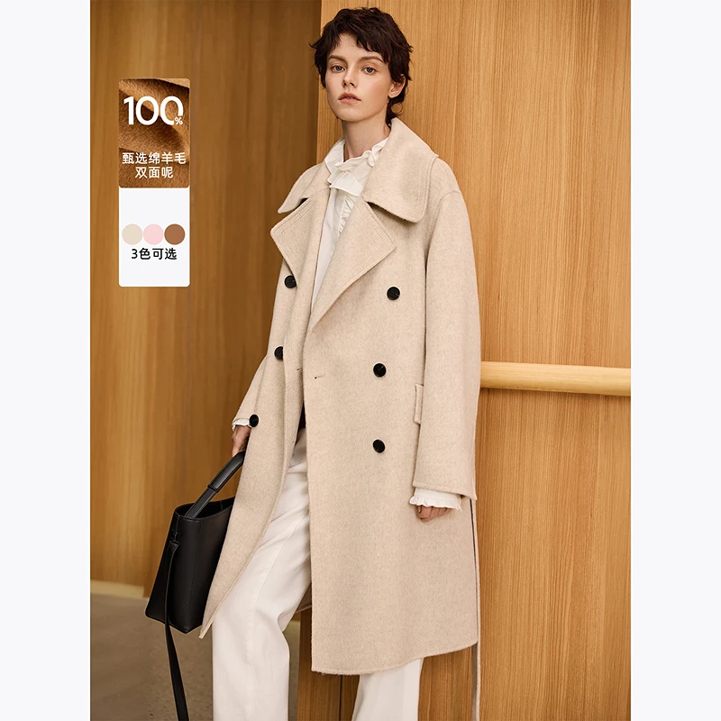 1466【马琦尧专属】LILY2024冬新款女装毛呢外套124409FN902