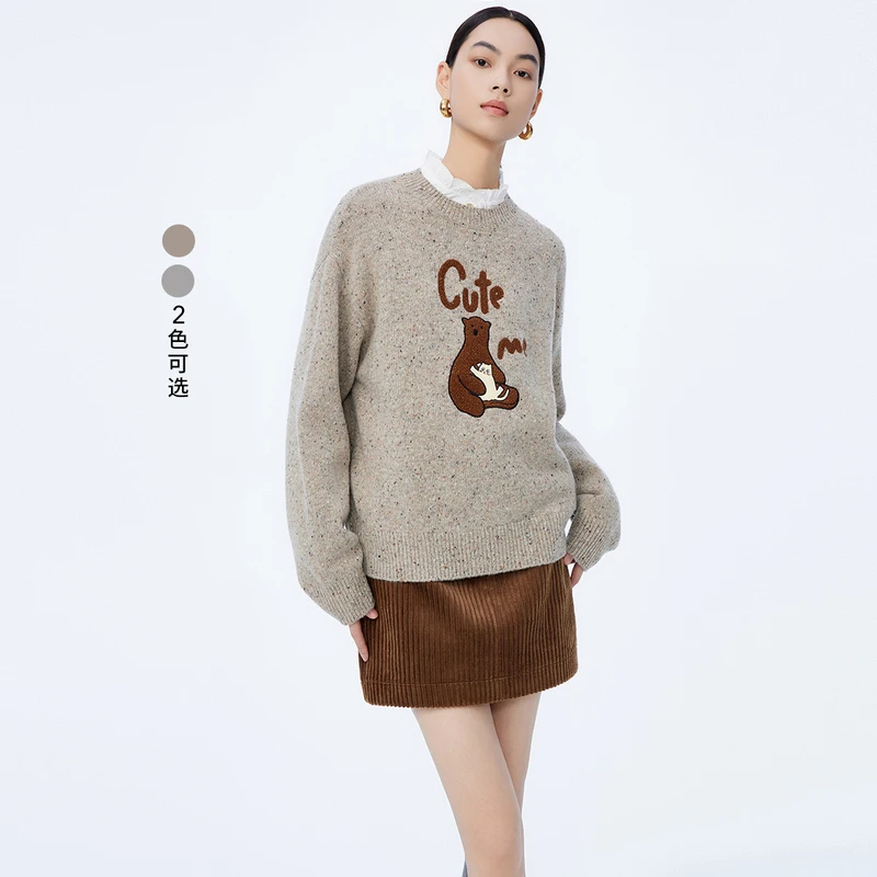 1366LILY冬新款女装针织衫123429TK953