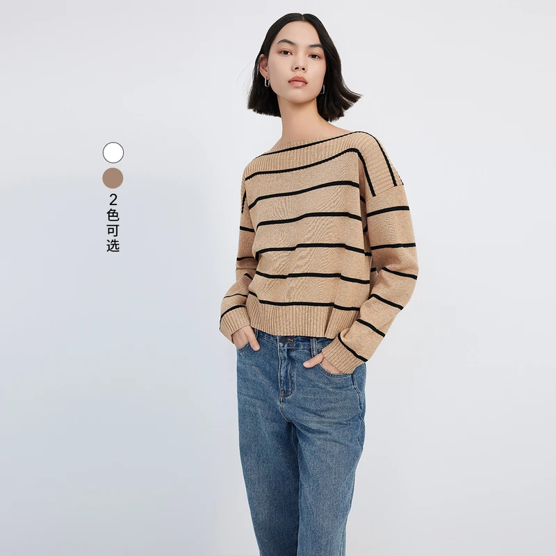 LILY2024新款女装毛针织衫124129TK955