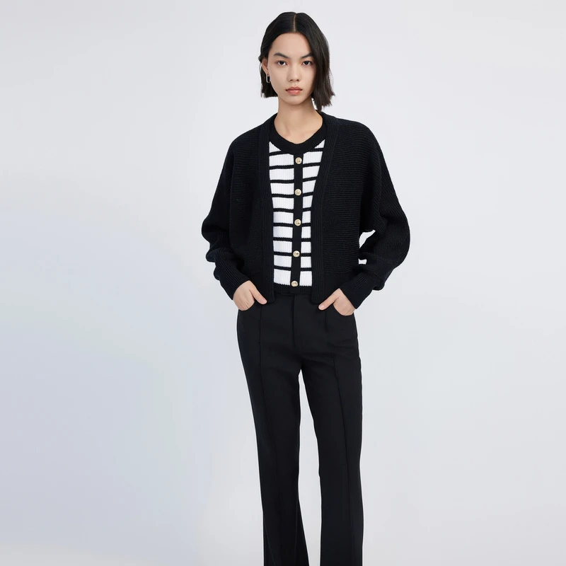 LILY春新款女装毛织开衫124129TC933