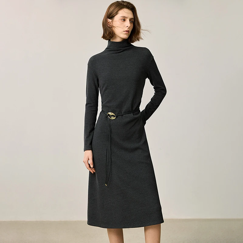 LILY冬新款女装连衣裙124439T7937