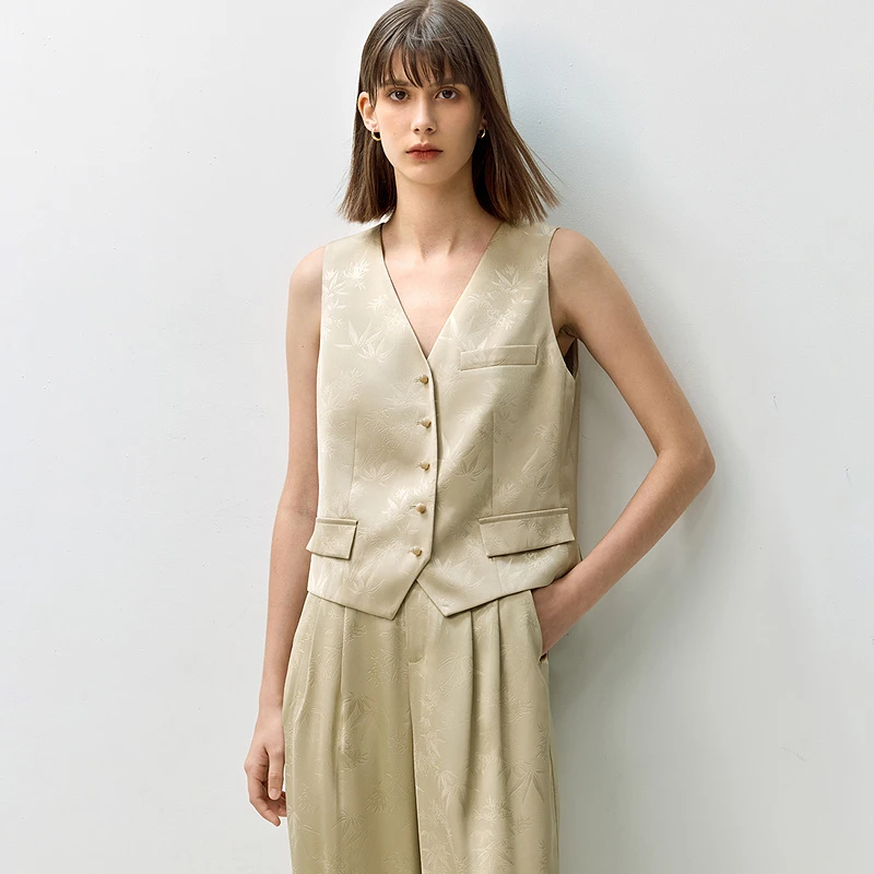 LILY2024秋新款女装马甲124329C0913