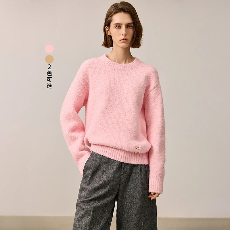 1457LILY2024冬新款女装毛针织衫124409TK907