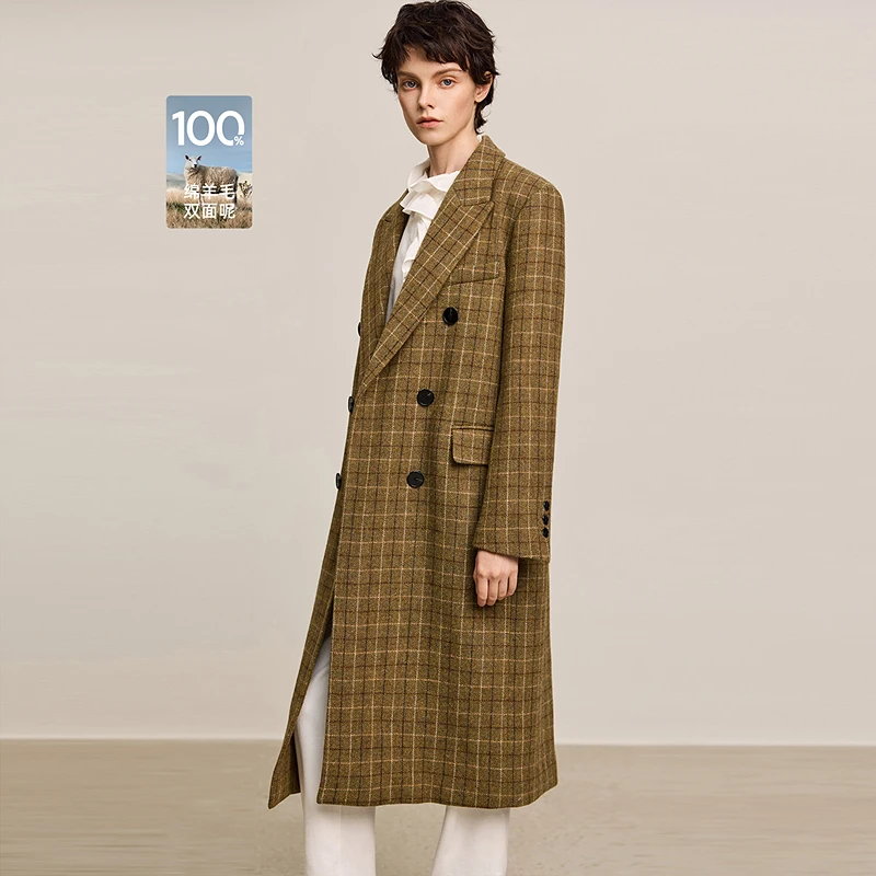 LILY冬新款女装毛呢外套124409FN972