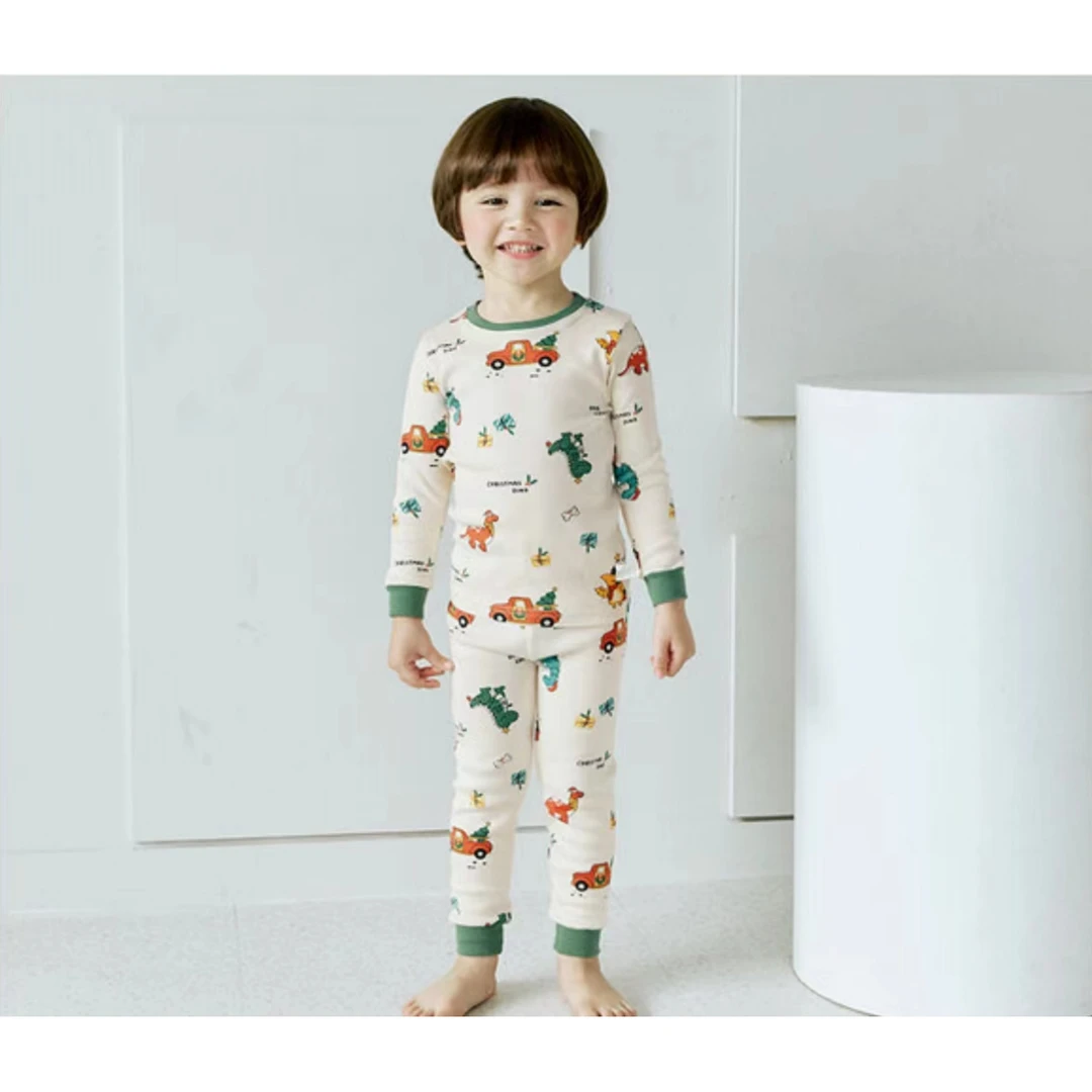 ※新款※ AGIROOM【韩国儿童秋冬款瘦版内衣套装】【尺码：90-160】 纯棉