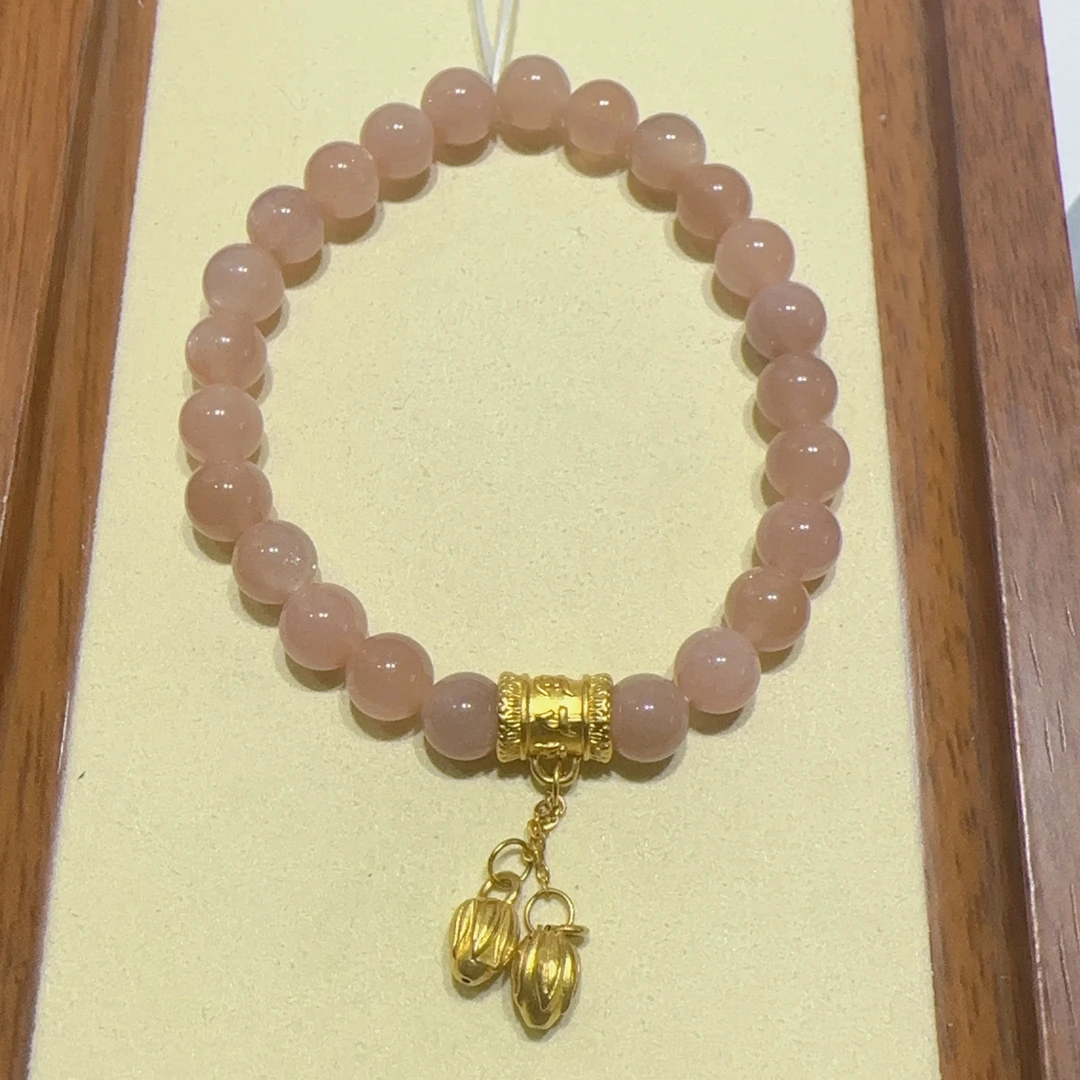 天然太阳石足金999孙千同款手链精美甜美气质百搭女士款