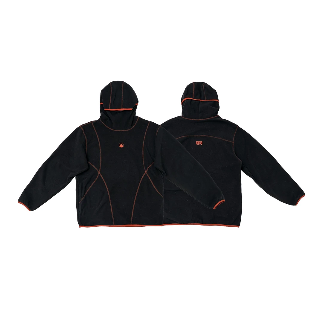 圣山服饰 原创设计2024秋冬日喀则系列抓绒打底帽衫中性