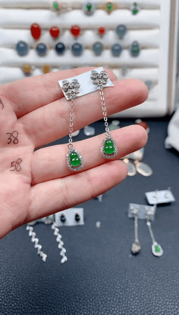 【闪购商品】翡翠珠宝奇石银S925镶嵌1