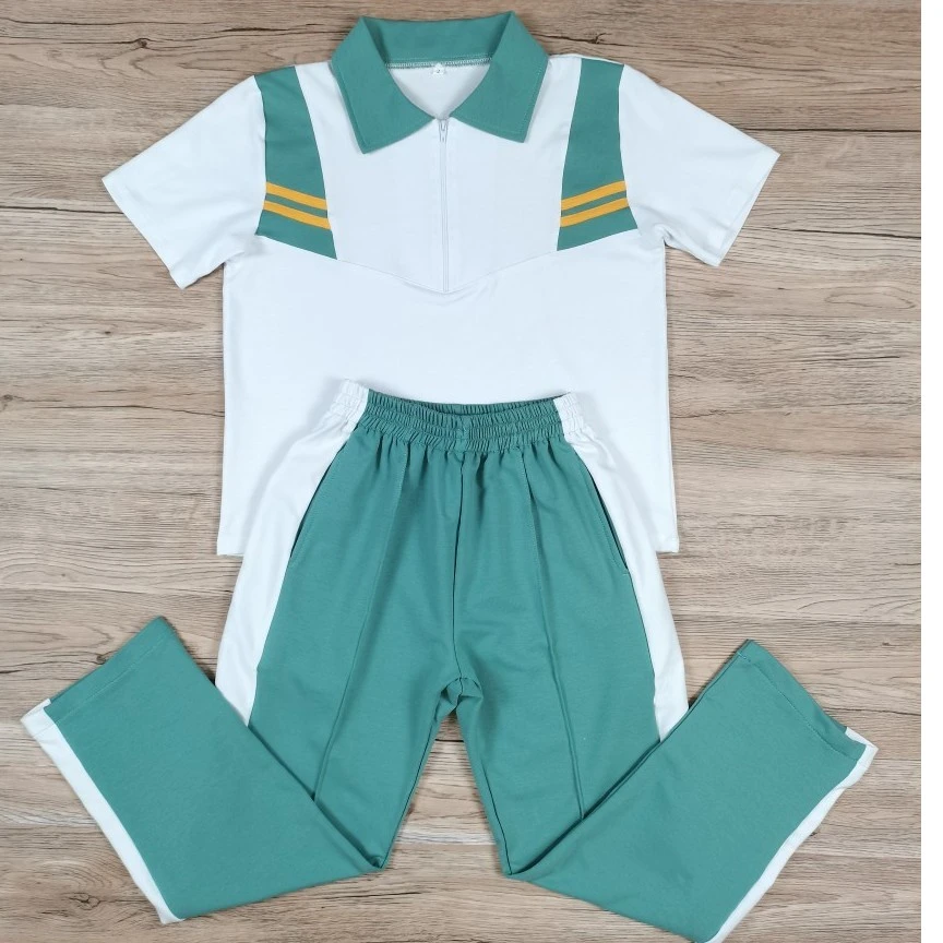 现货校服 潮州潮安沙溪实验凤塘金石龙湖汕头澄海绿色中小学生夏