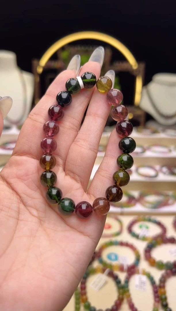 【闪购商品】碧玺/未镶嵌9mm+碧玺单圈多样性发货