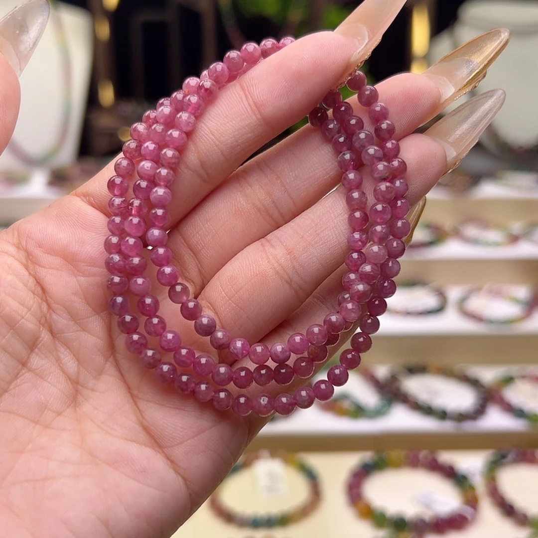 【闪购商品】碧玺4mm碧玺多圈未镶嵌