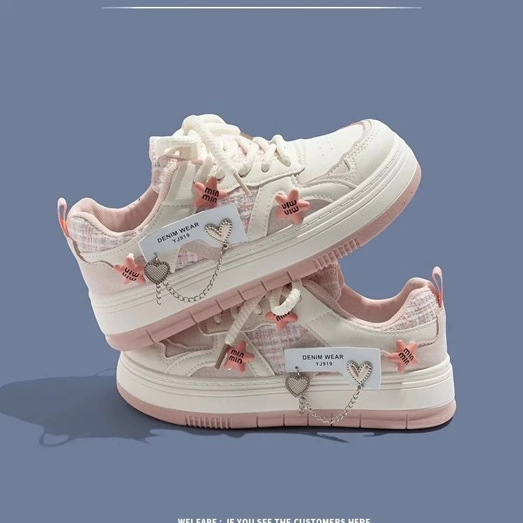 ABC板鞋女童鞋子2024秋季新款中大童运动小白鞋爆款板鞋