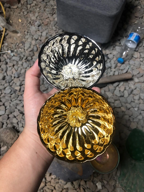 金山银山带回家 金银孔雀对杯（两只装）