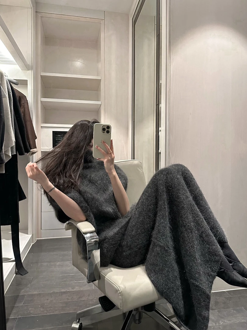 满意家【79-229】秋冬卫衣新款衬衫外套小众女装连衣裙套装