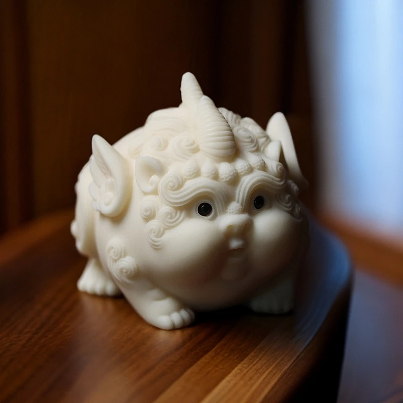 象牙果Q版貔貅摆件手把件纳福进宝貔貅家居客厅装饰工艺品送礼品