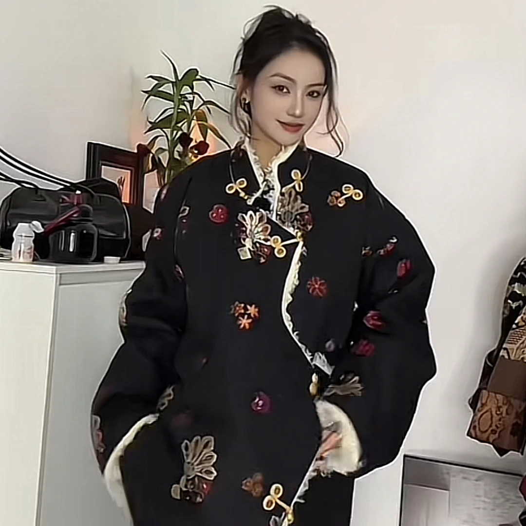 新款【藏版布热加色外套】