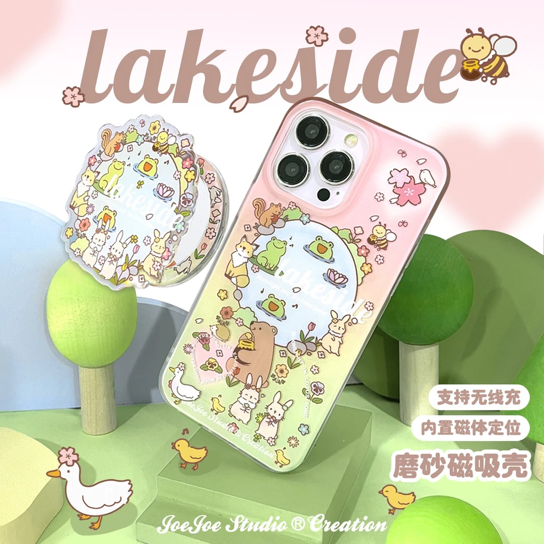 JOEJOE原创兔子动物园适用15苹果iPhone14pro max磁吸magsafe手机