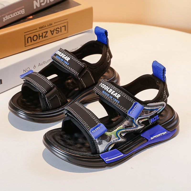 时尚男童沙滩鞋夏季凉鞋儿童运动休闲男孩中大童防滑