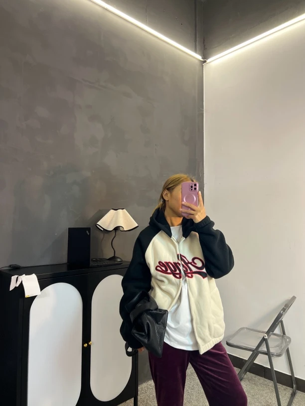 8116情侣款开衫宽松时尚百搭卫衣休闲