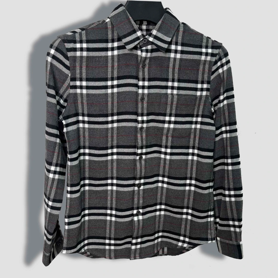 经典复古百搭格子长袖衬衫男士男款衬衣休闲潮流保暖格子衫