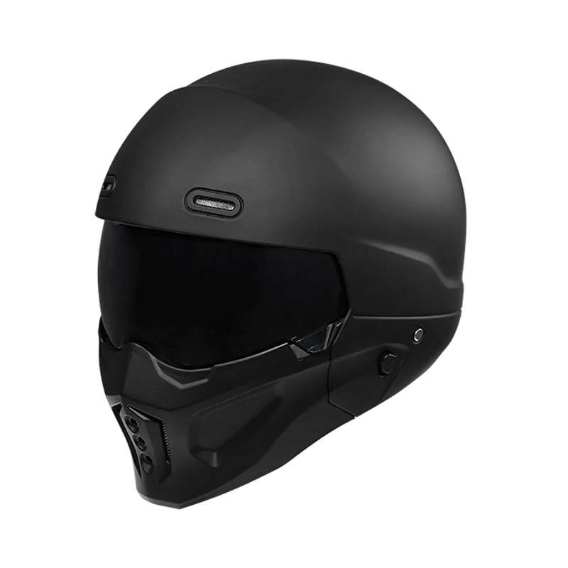 VGV国产蝎子摩托车头盔3C认证夏哈雷电动车复古全盔机车四季半盔