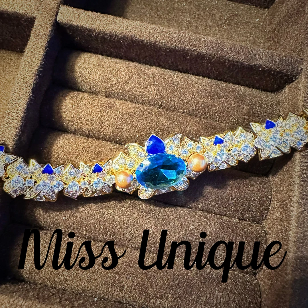 W9002（吉祥）蓝色维多利亚手链