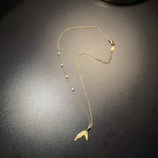 铜合金琉璃项链 美人鱼尾超细项链项链NECug 0080