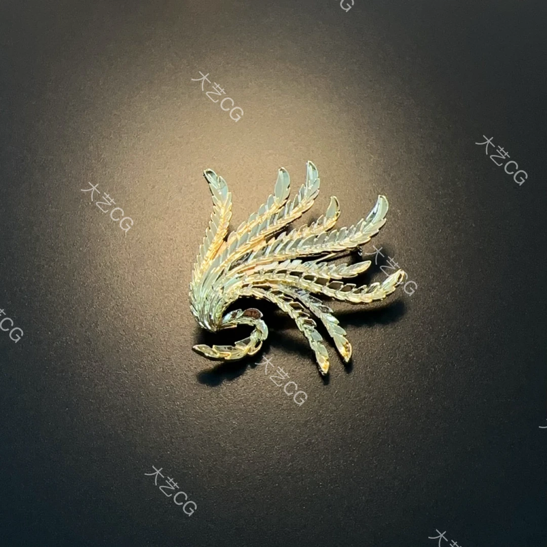 合金胸针 高级感金色胸针优雅法式小众配饰多种戴法PICug 0026
