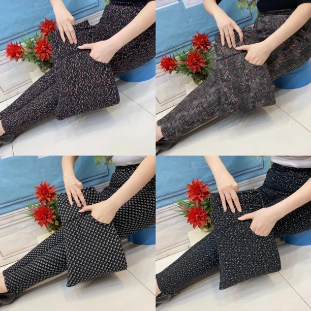 显瘦踩脚厚棉裤高腰时尚洋气小脚妈妈外穿棉裤透气弹力百搭舒适裤