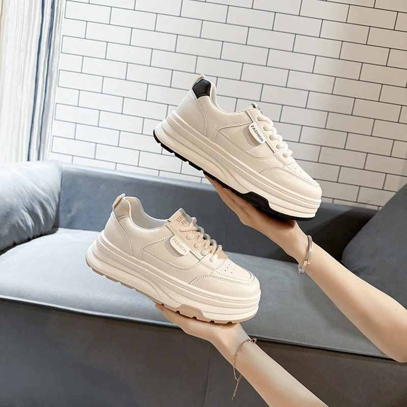 Z爆款小白鞋女2024年秋季新款鞋子百搭厚底板鞋休闲鞋松糕运动鞋