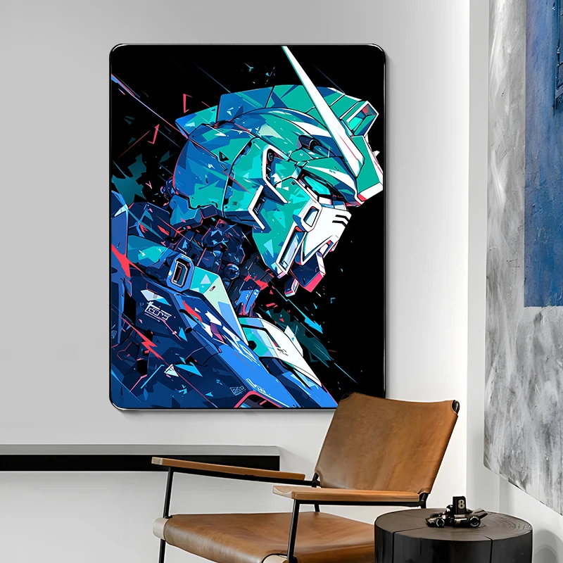 【盈浩】高达酷炫机甲装饰画晶瓷画二次元动漫挂画强袭能天使