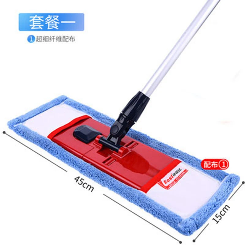 伊司达平板拖把吸水拖把家用拖布超细纤维干湿两用拖地夹布新款