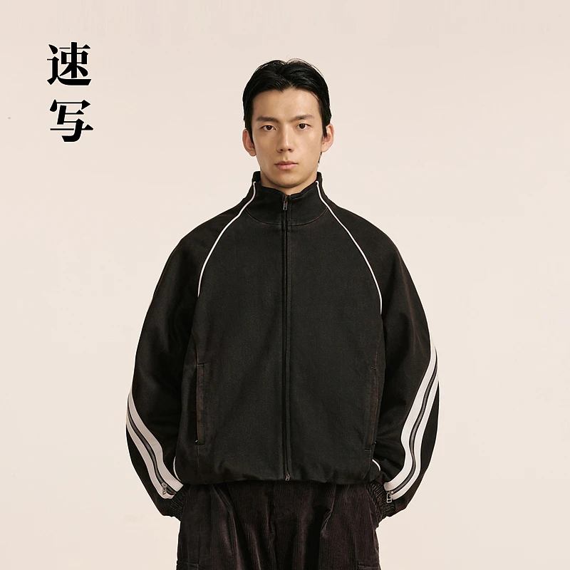 【商场同款】速写男装2024秋新品夹克H型宽松立领长袖9O9612990