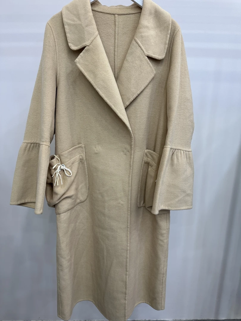 金夫人【一生一件羊绒大衣】高定款高领羊毛大衣气质时尚B0168