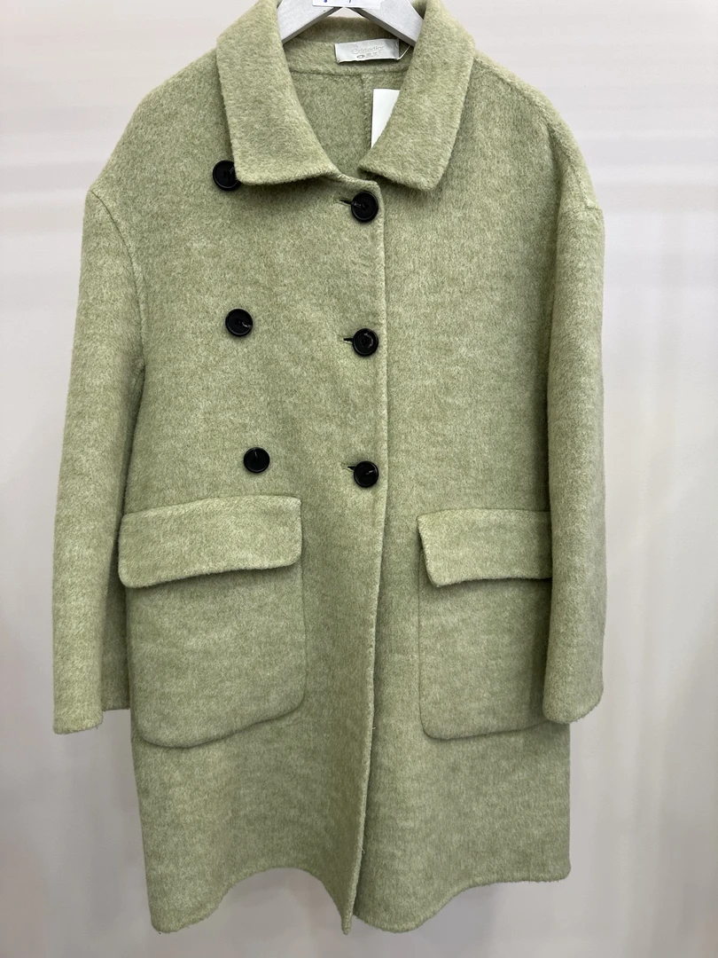 金夫人【一生一件羊绒大衣】高定款高领羊毛大衣气质时尚B0084