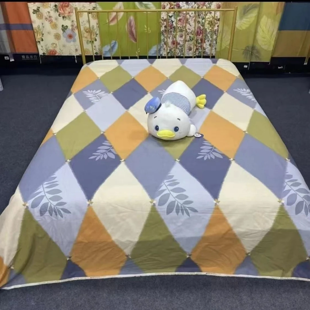 【双人被套】情叶格 调 斜纹 加厚 亲肤格子大床