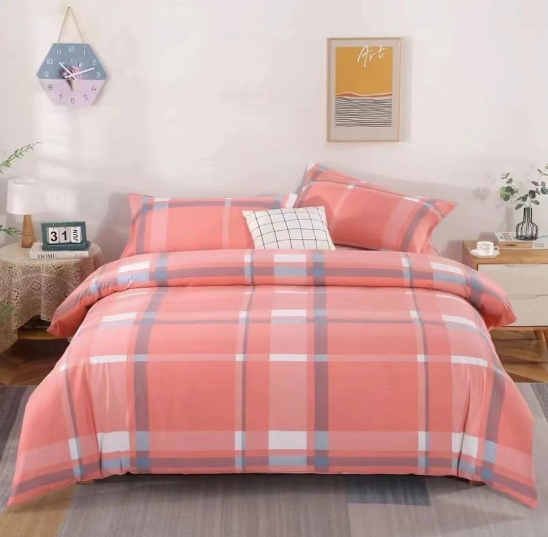 【三米布块】春意盎然 粉格棉  斜纹 加厚 亲肤 不加工（正负5厘米）