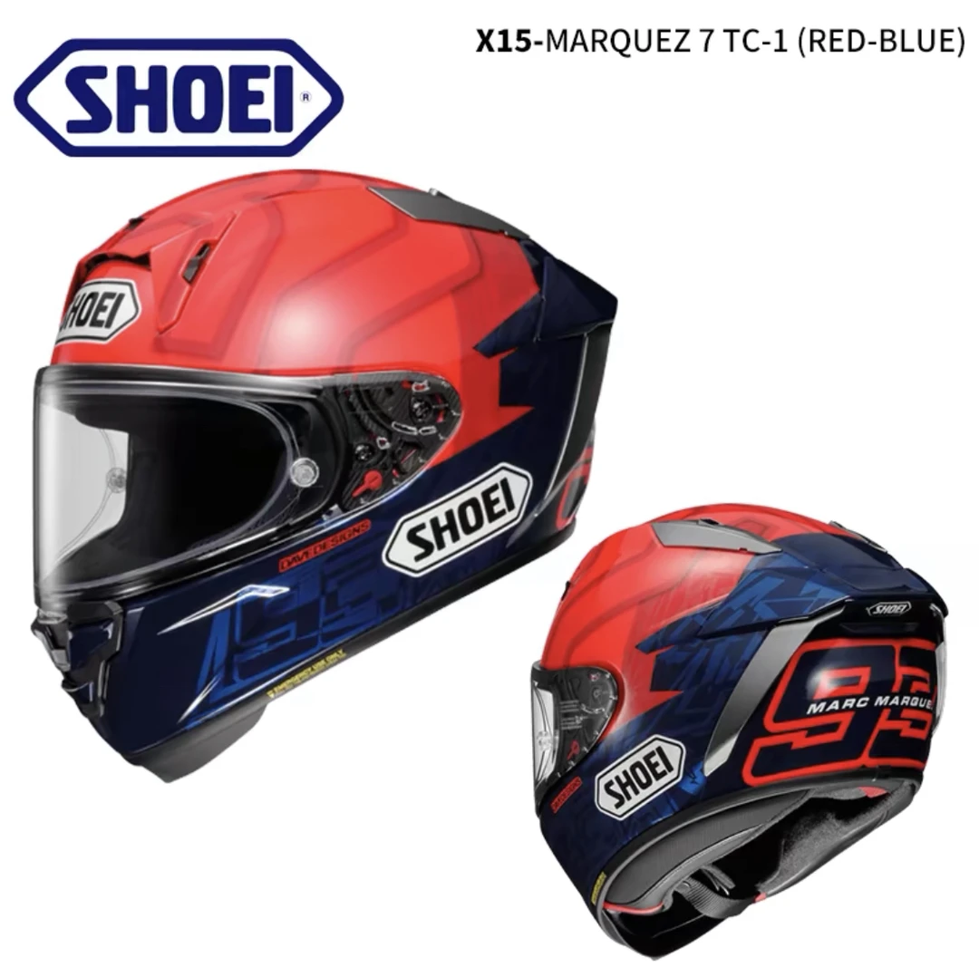 SHOEI X15头盔红蚂蚁巴塞罗那赛道全盔马奎斯红蚂蚁跑盔