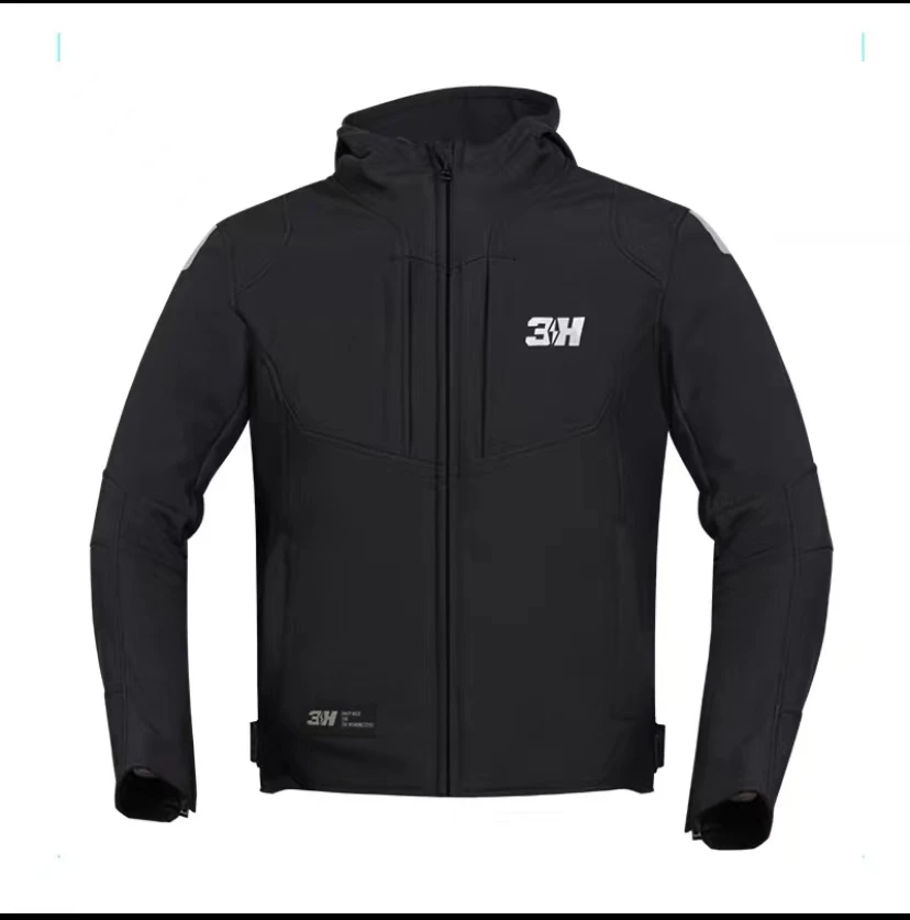 3H啸风冬季赛车服防风防水骑行夹克摩托车可拆卸内胆