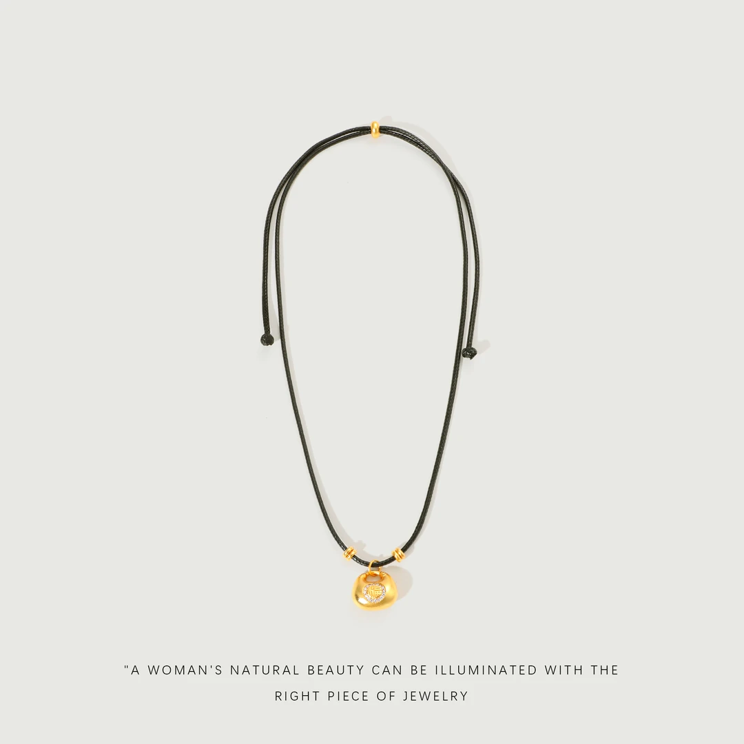 非金属布艺项链 【小福袋】经典百搭新中式通勤款毛衣项链A307